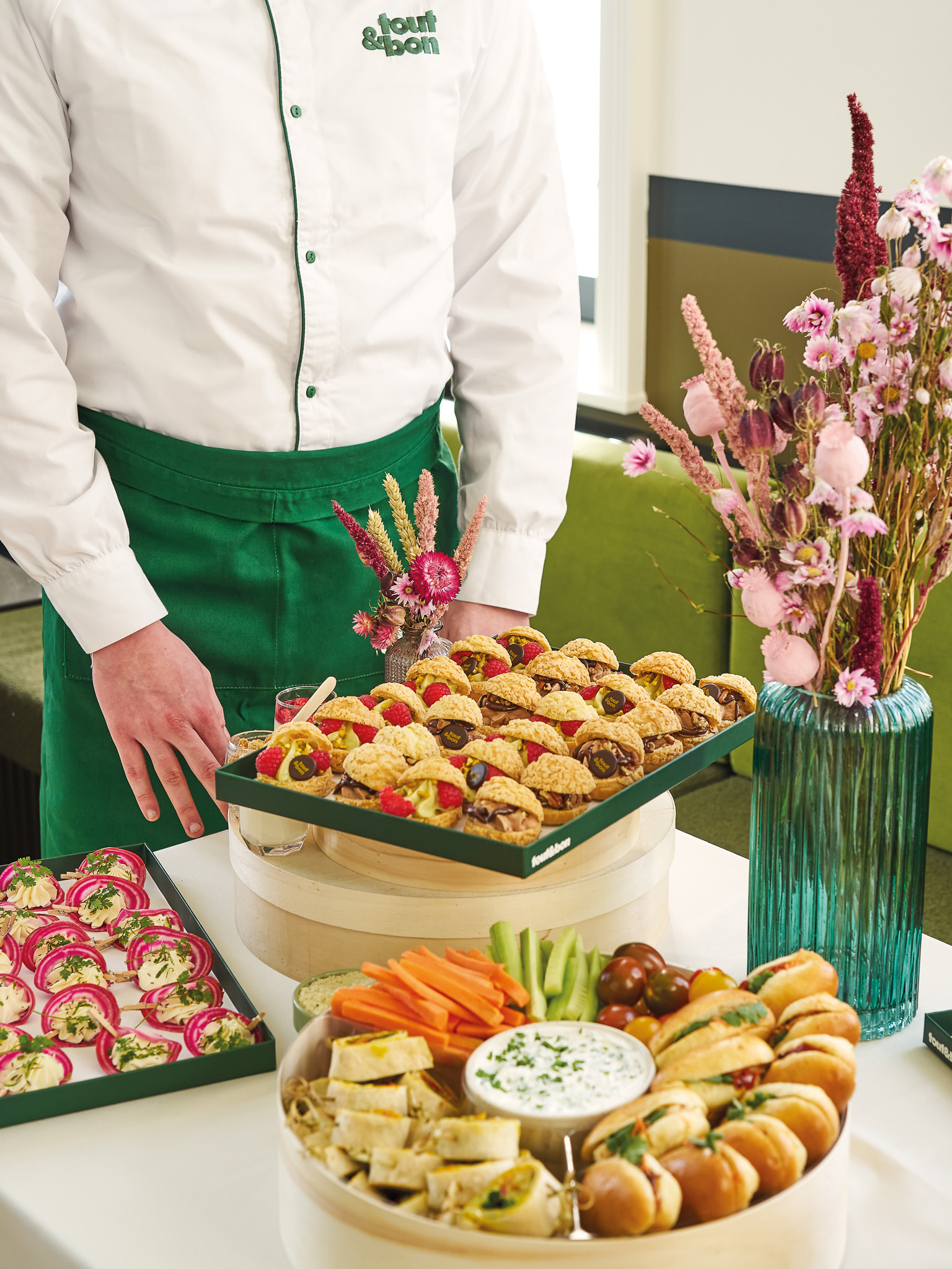 buffet entreprise decoration haut de gamme traiteur