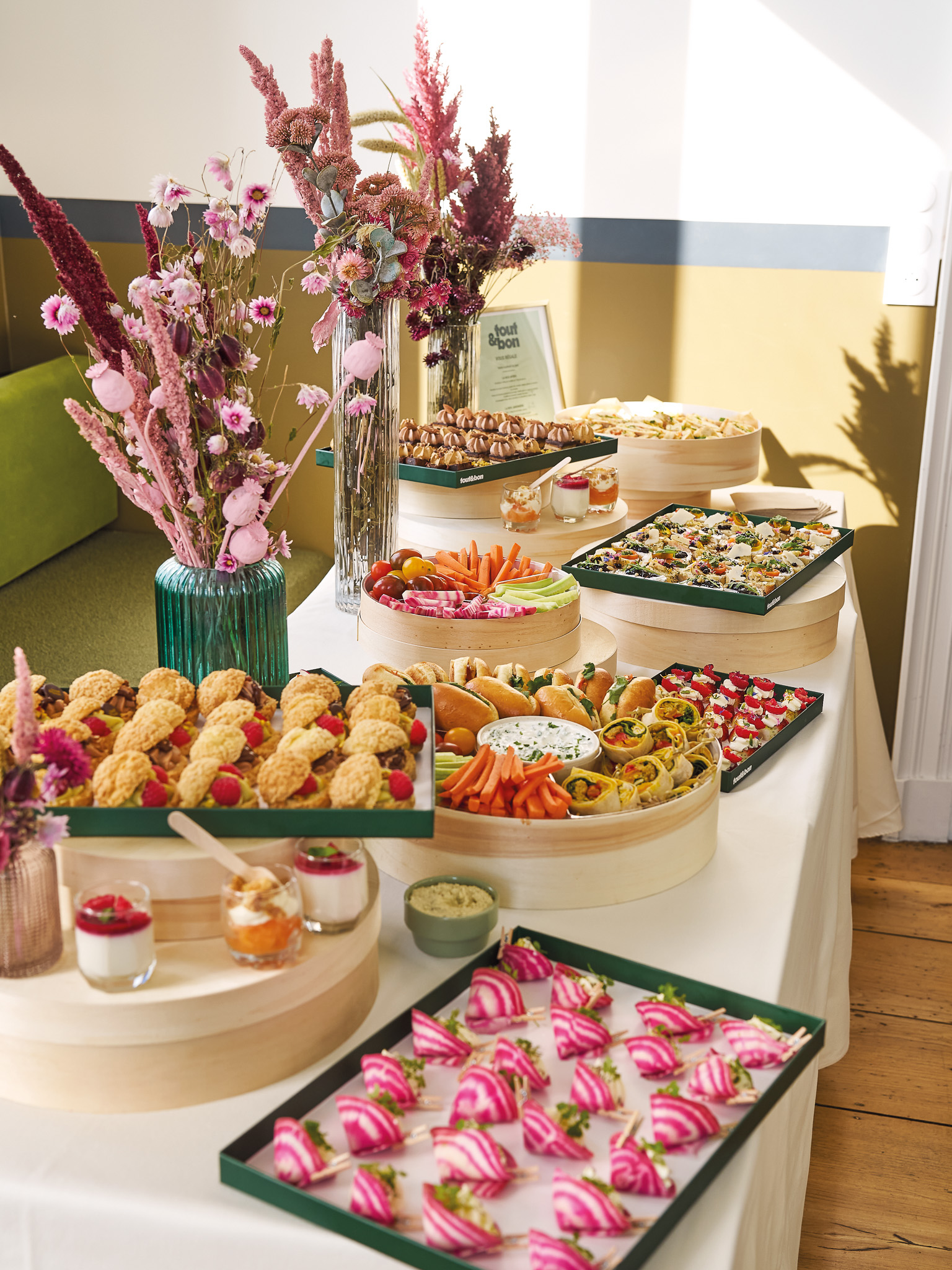 buffet entreprise decoration haut de gamme traiteur