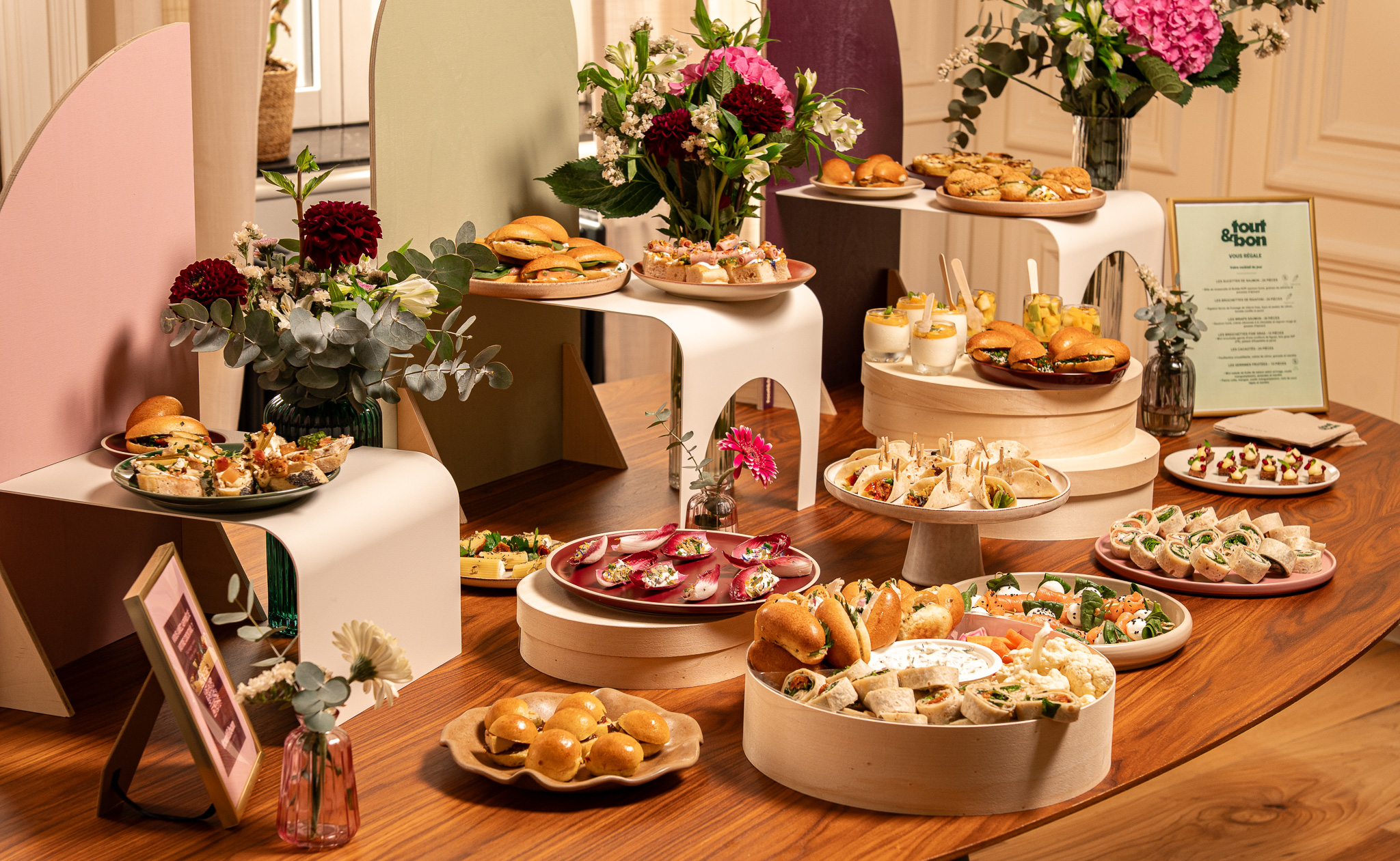 buffet entreprise decoration haut de gamme traiteur